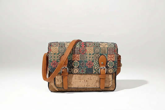 Vintage Floral Crossbody Messenger Bag