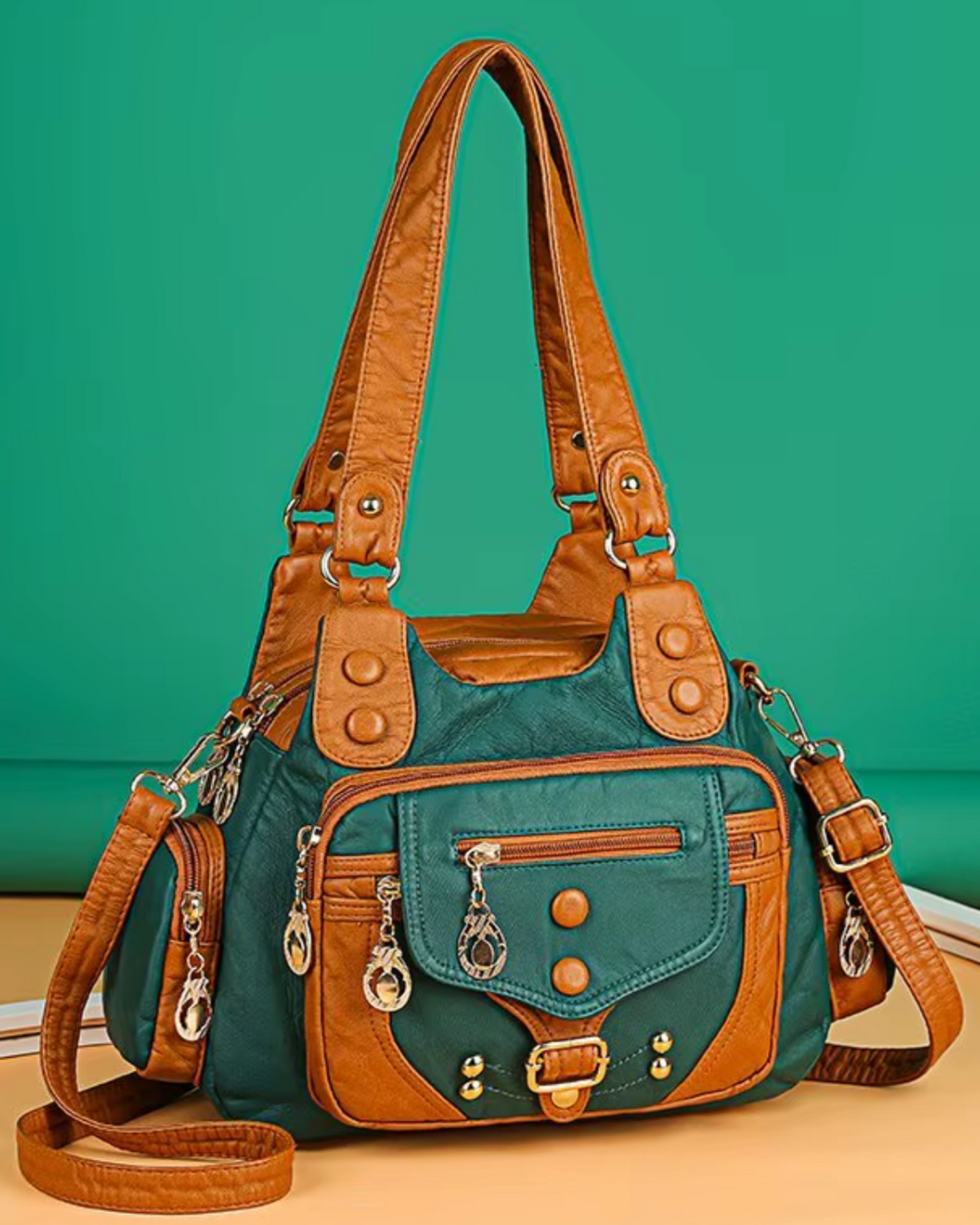 Vintage Leather Luxury Hand Shoulder Crossbody Soft Tote Bag
