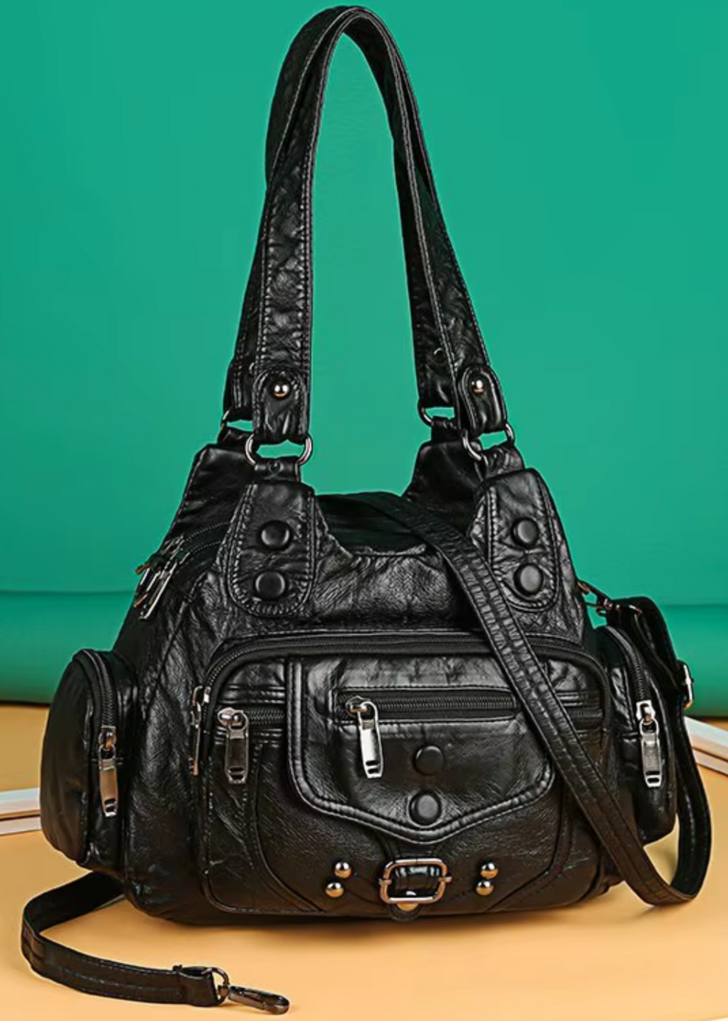 Vintage Leather Luxury Hand Shoulder Crossbody Soft Tote Bag
