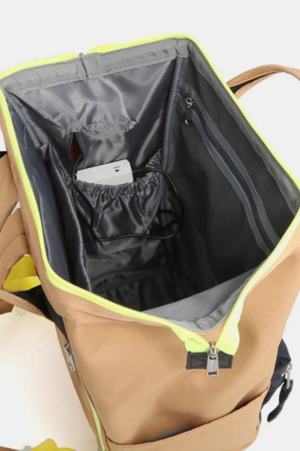 Contrast Waterproof Backpack Bag with Reinforced Edges | Lily Bloom