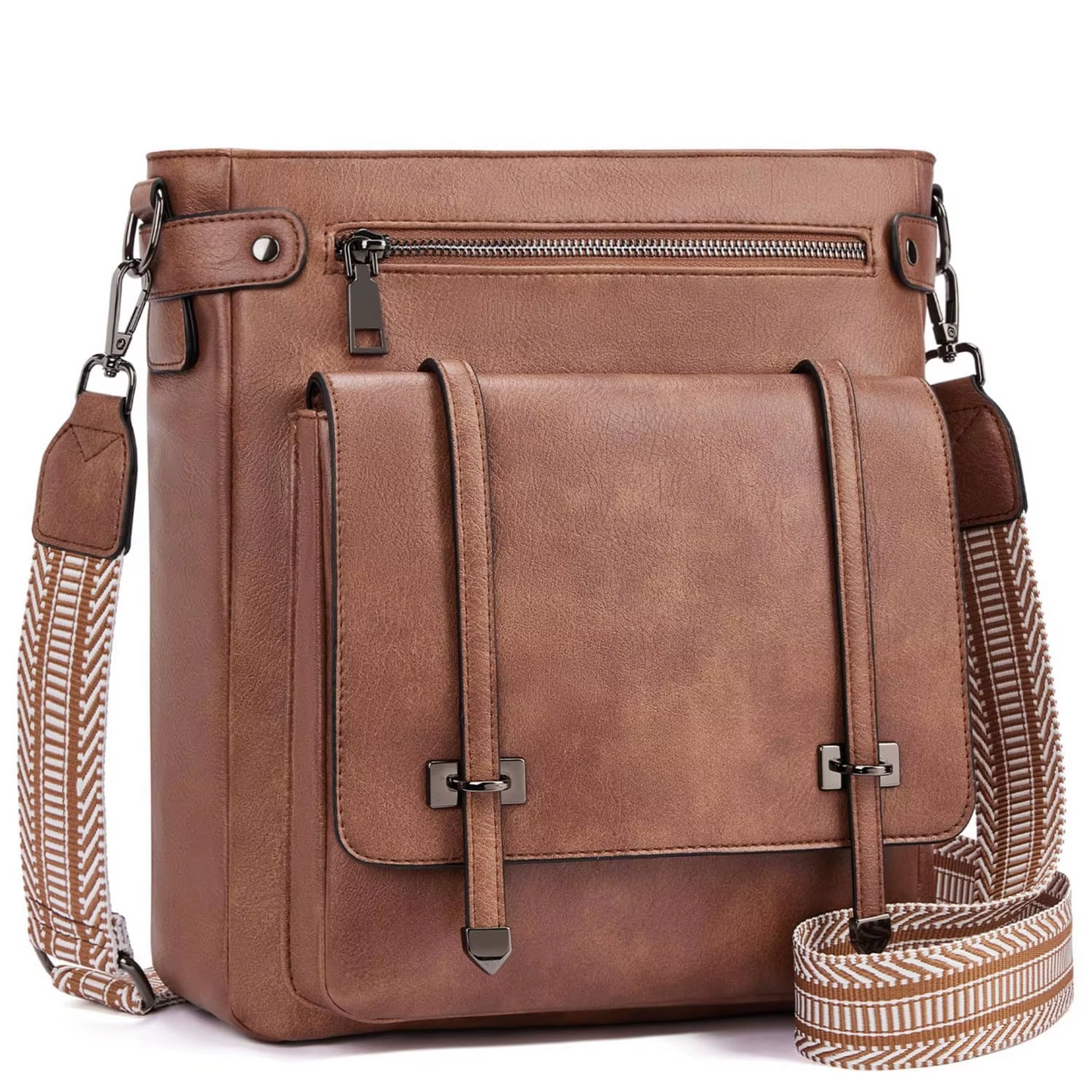 Waterproof Leather Crossbody Lightweight Shoulder Handbag - Lily Bloom