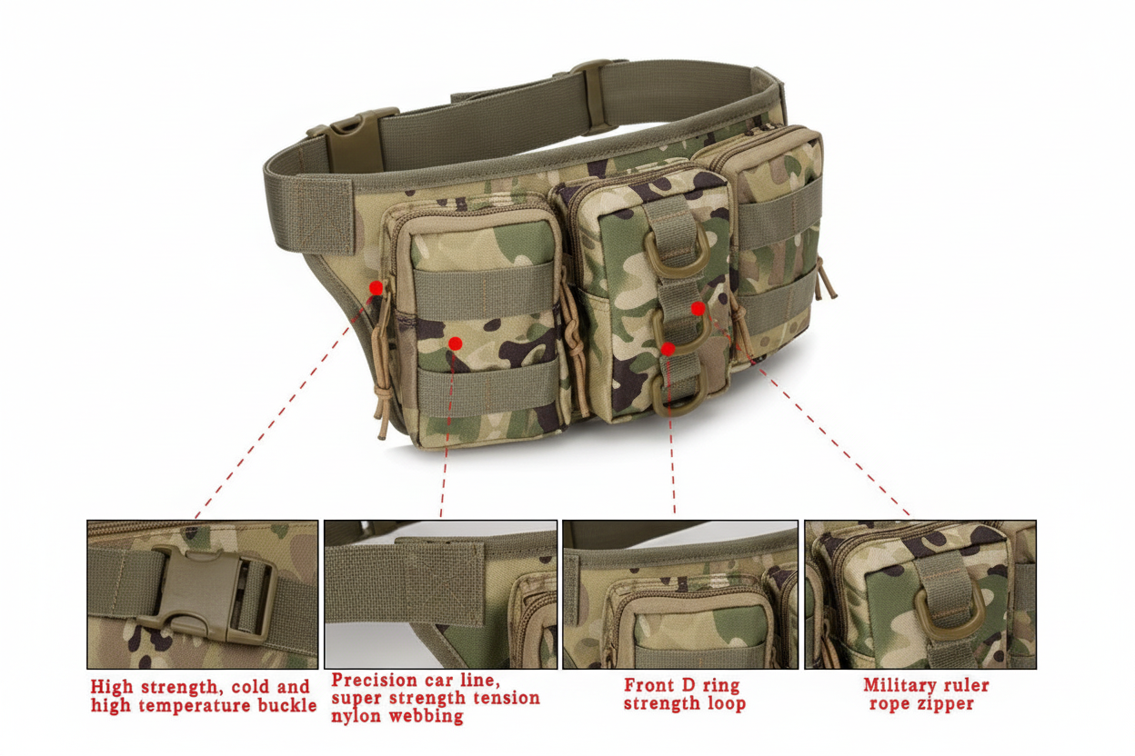 Waterproof Oxford Cloth Waist Bag