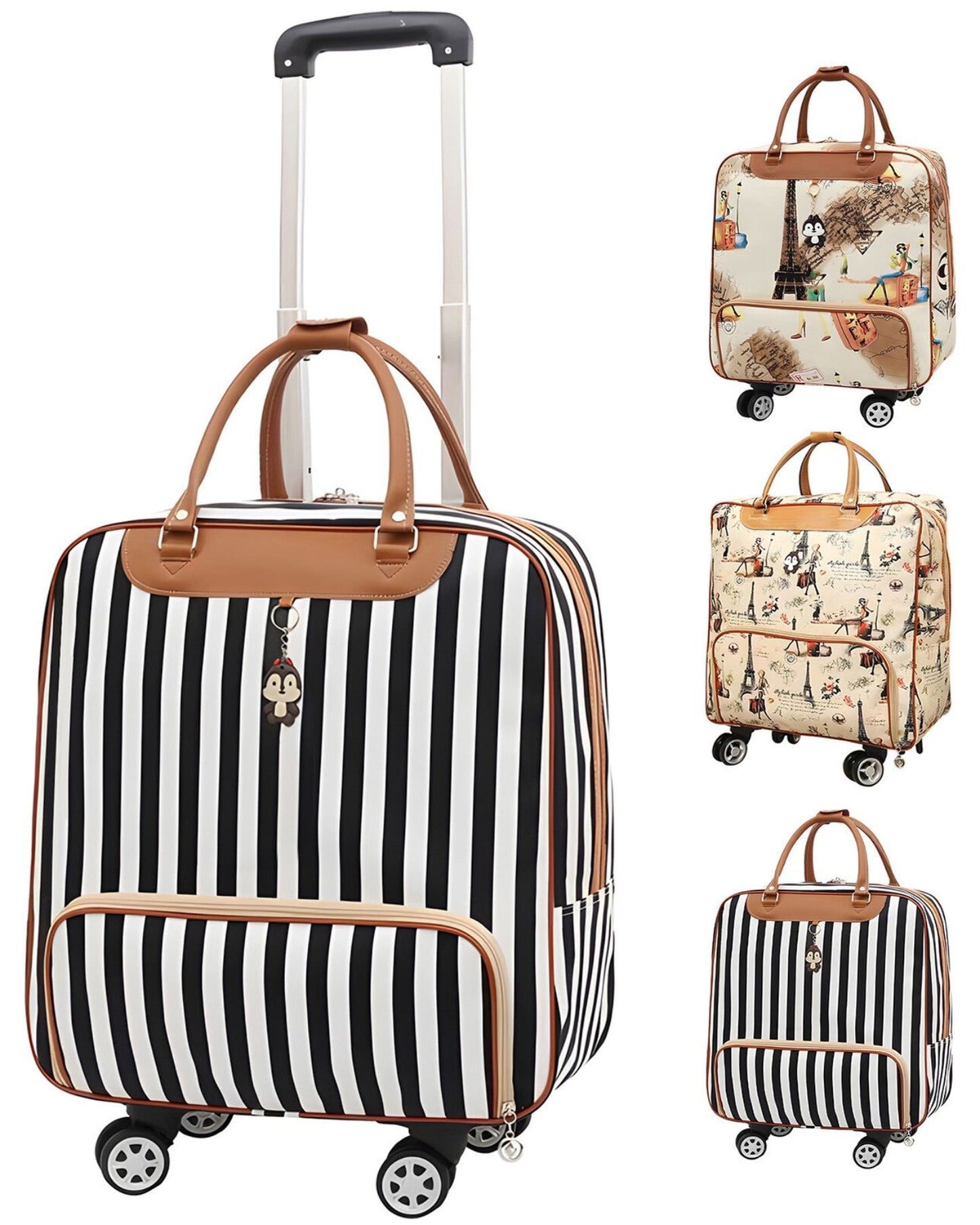 Wheeled Underseat Carry-On Duffle Bag – Spinner Trolley Luggage