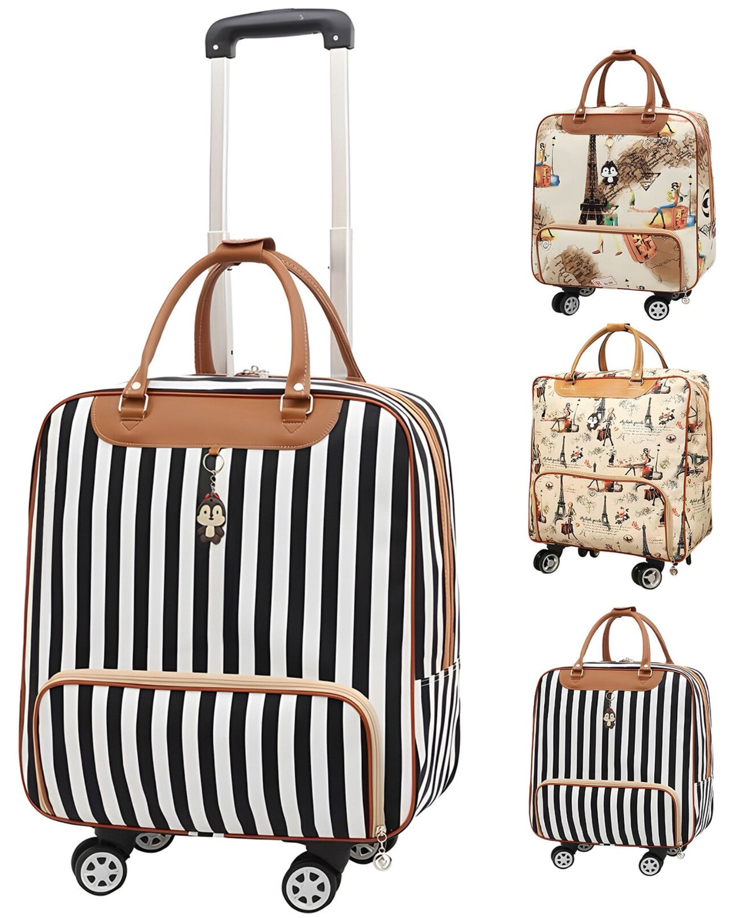Wheeled Underseat Carry-On Duffle Bag – Spinner Trolley Luggage