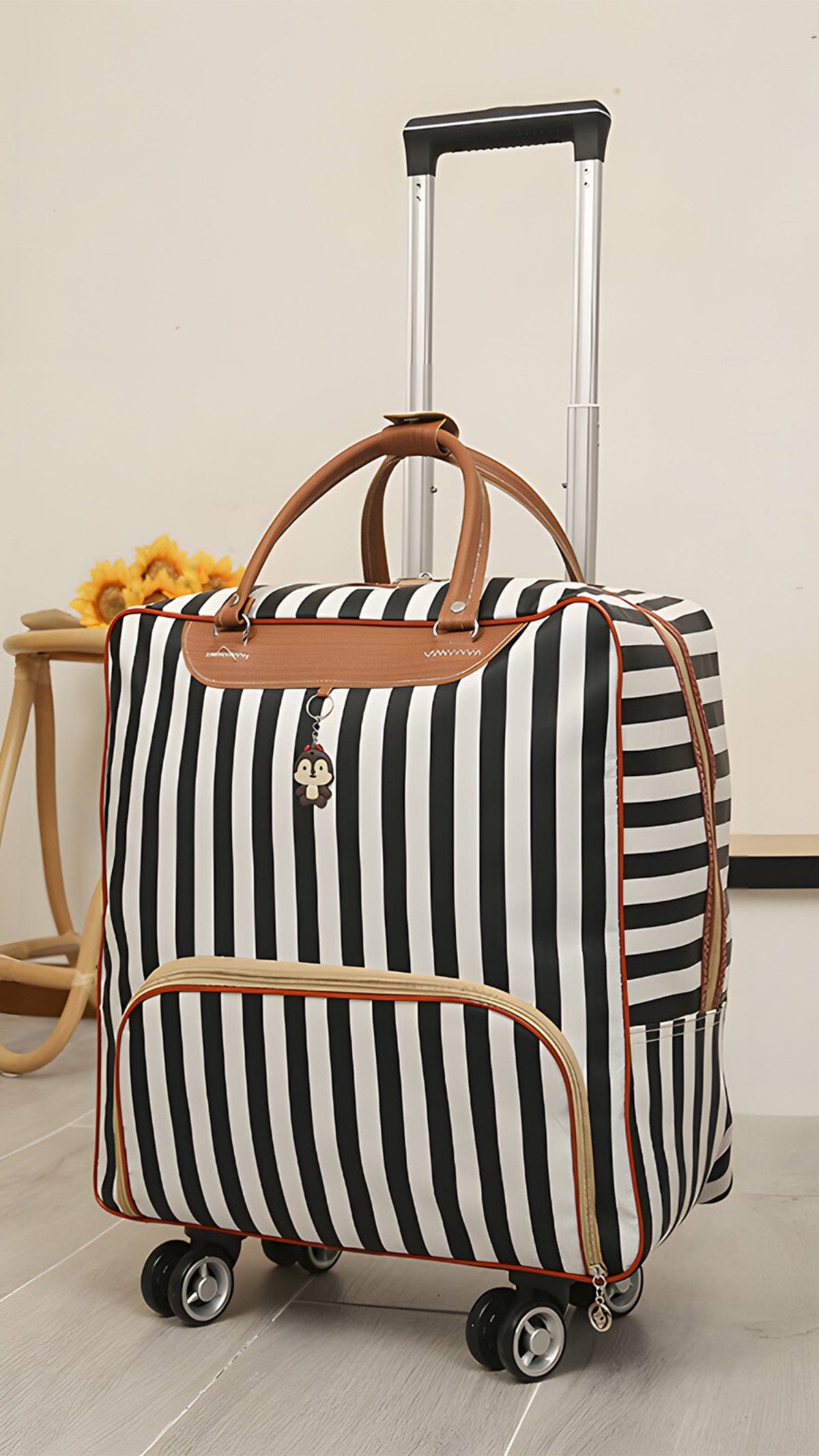 Wheeled Underseat Carry-On Duffle Bag – Spinner Trolley Luggage