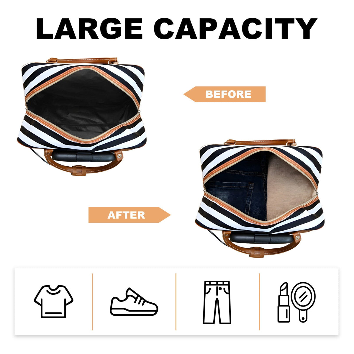 Wheeled Underseat Carry-On Duffle Bag – Spinner Trolley Luggage