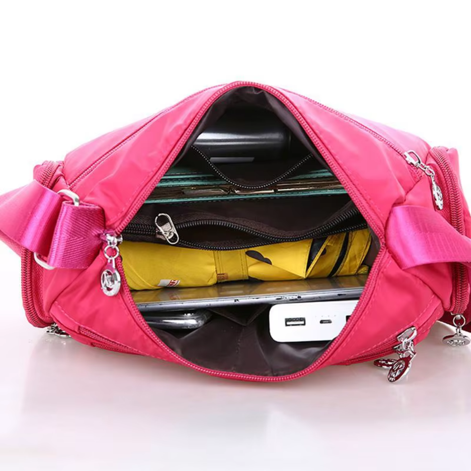 Women Shoulder Lightweight Crossbody Multiple Pockets Messenger Bag