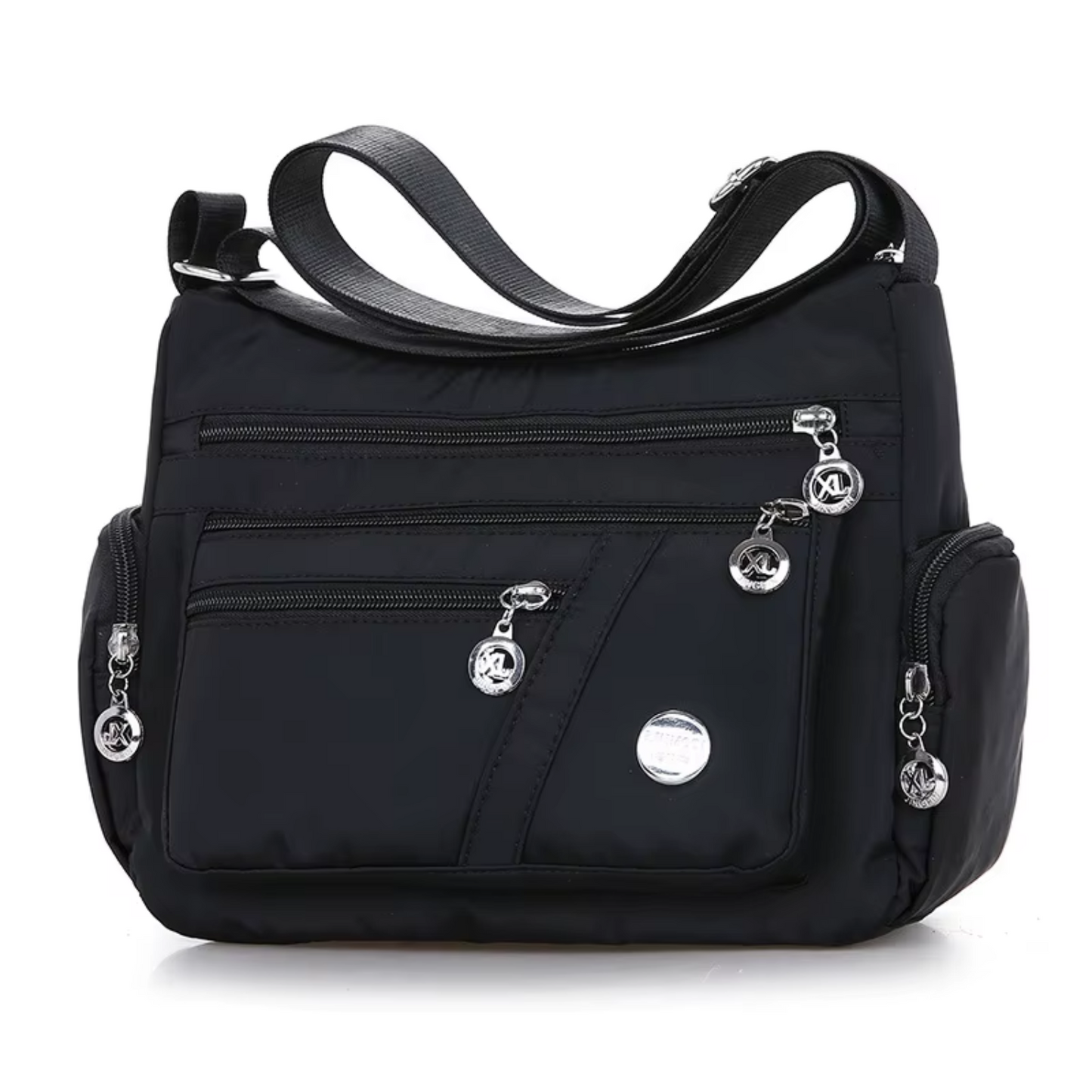 Women's Shoulder Lightweight Crossbody Multiple Pockets Messenger Bag - Lily Bloom