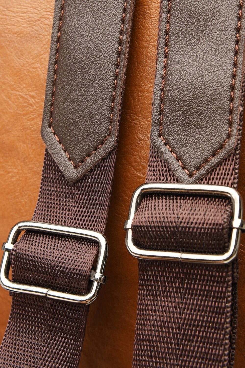 Vegan Leather Large Backpack Bag