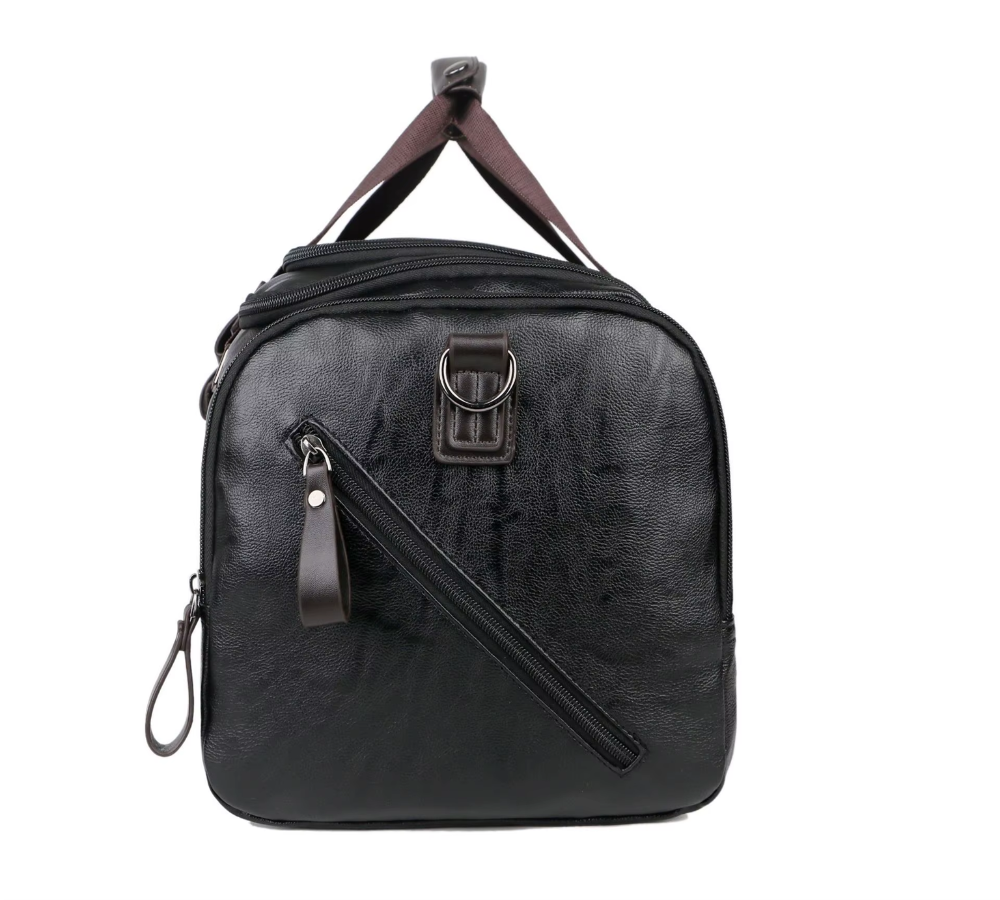 Large Capacity Leather Travel Backpack