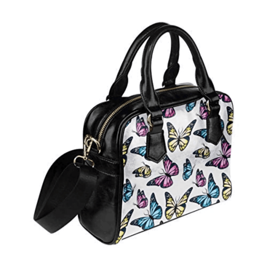 Butterflies Pattern Crossbody Shoulder Bag - Lily Bloom