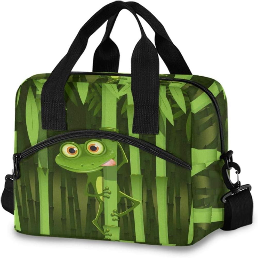 Colorful Insulated Lunch Cooler Bag - Lily Bloom