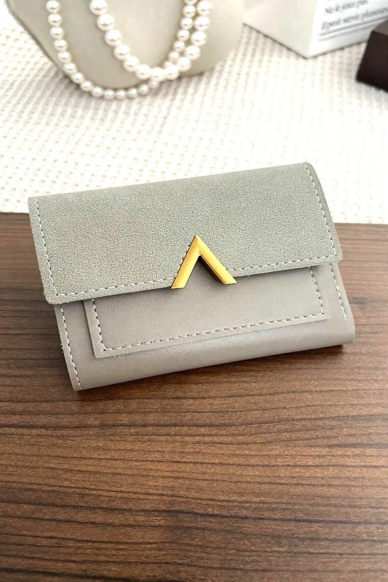 Compact Trifold Wallet - Lily Bloom