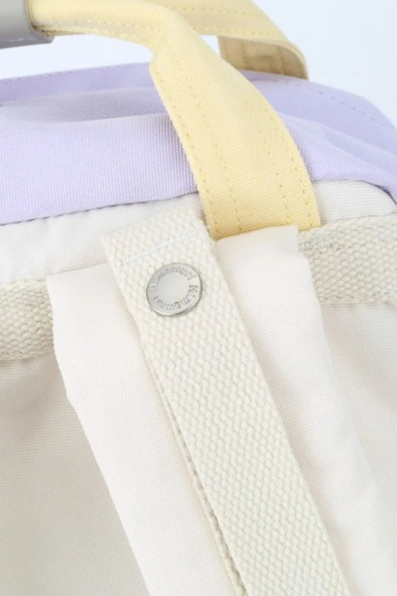 Contrast Water and Scratch - Resistant Nylon Backpack Bag - Lily Bloom