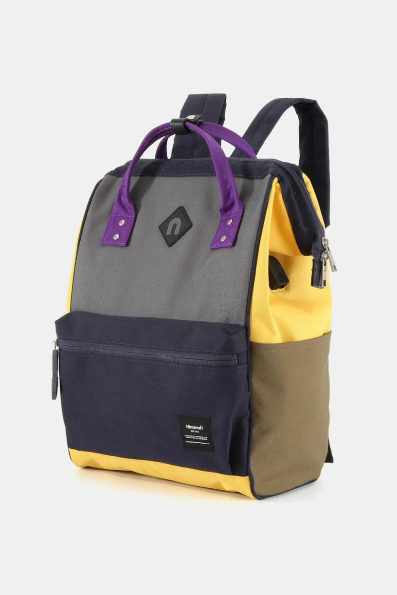 Contrast Waterproof Backpack Bag with External USB Port - Lily Bloom