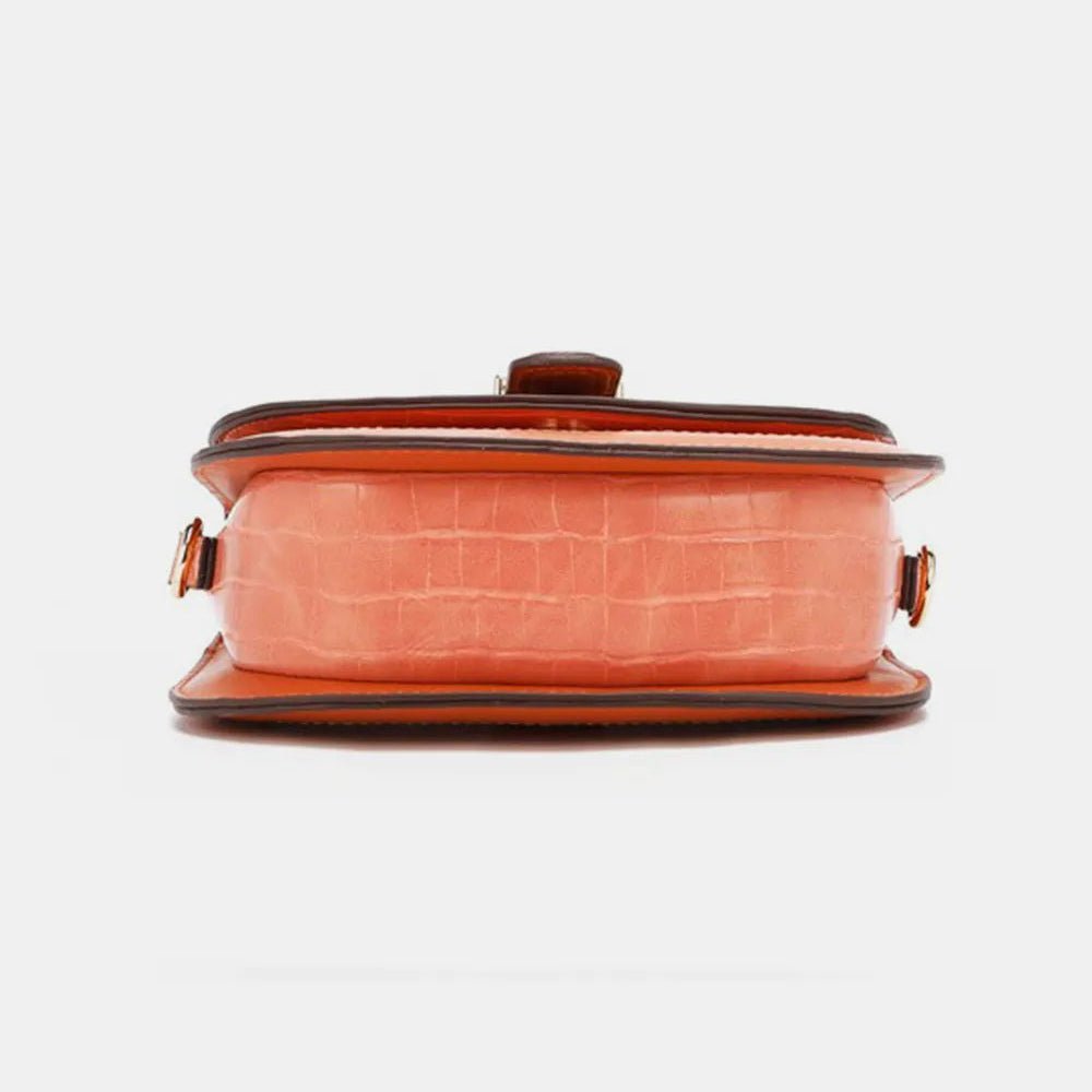 Croc Embossed Crossbody Bag - Lily Bloom