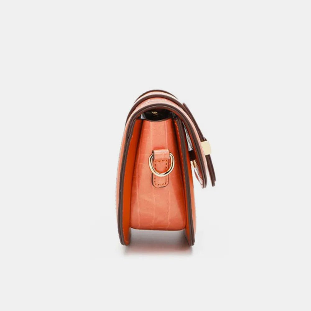 Croc Embossed Crossbody Bag - Lily Bloom