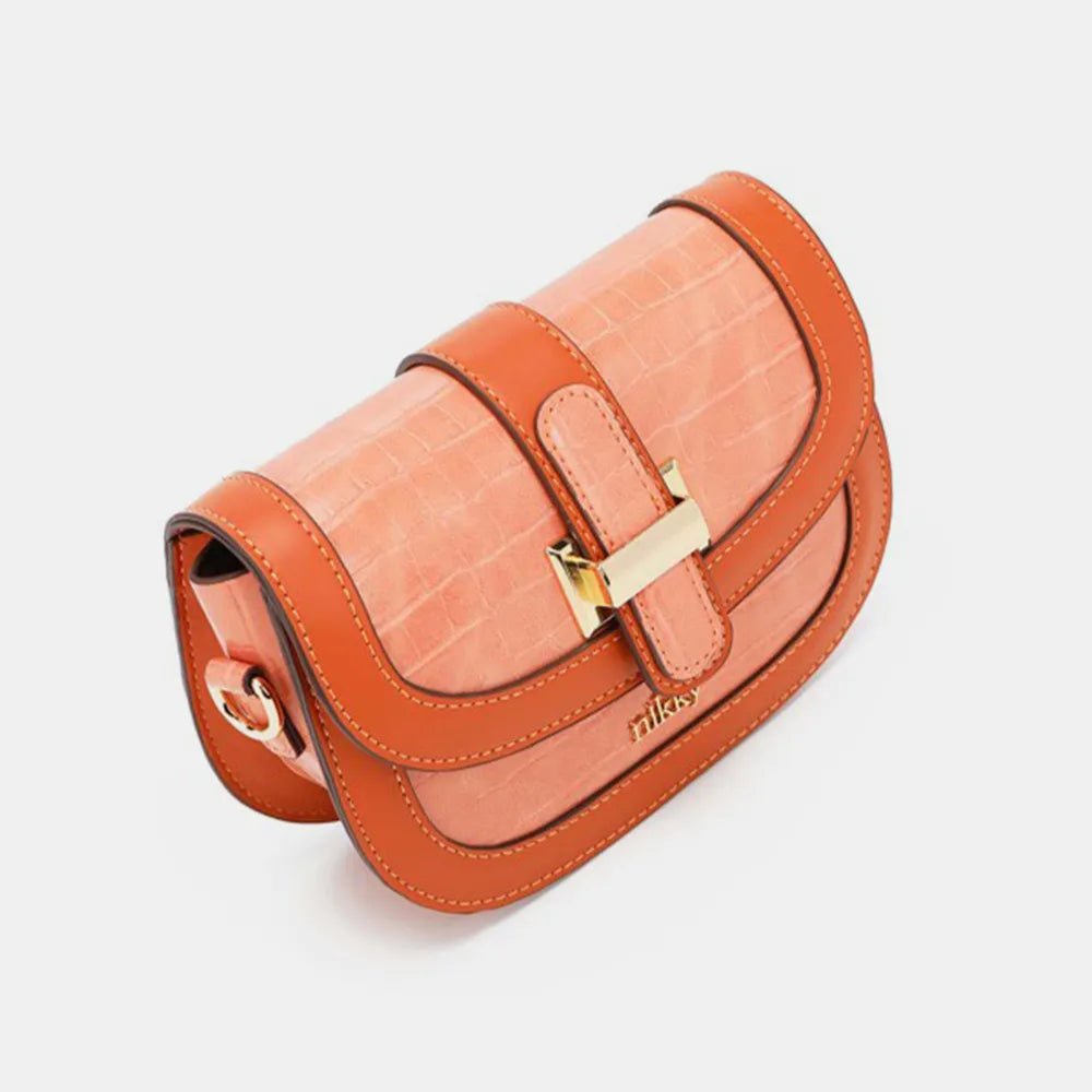 Croc Embossed Crossbody Bag - Lily Bloom