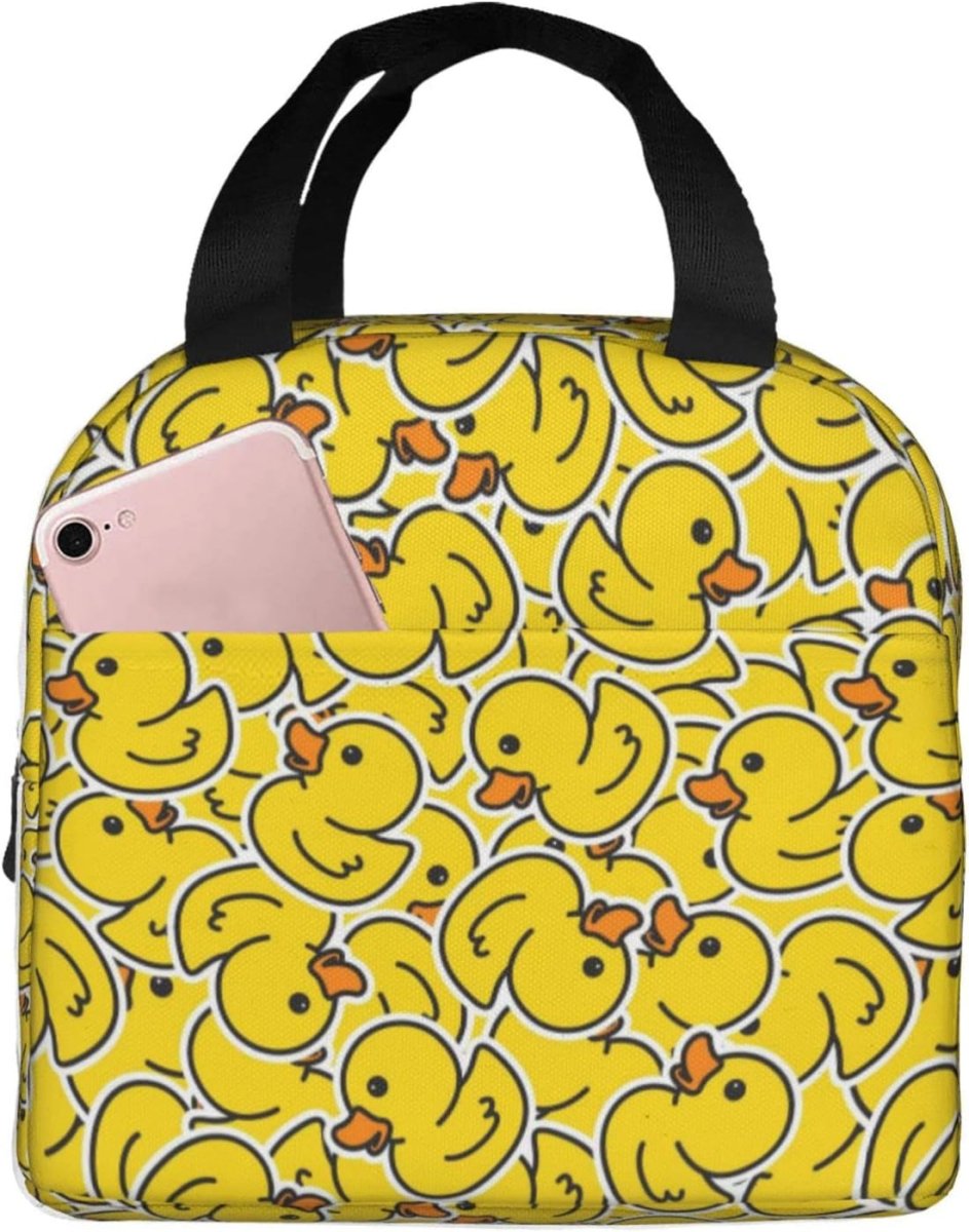 Cute Insulated Cat Lunch Box Reusable Lunch Tote for Office Work Picnic - Lily Bloom