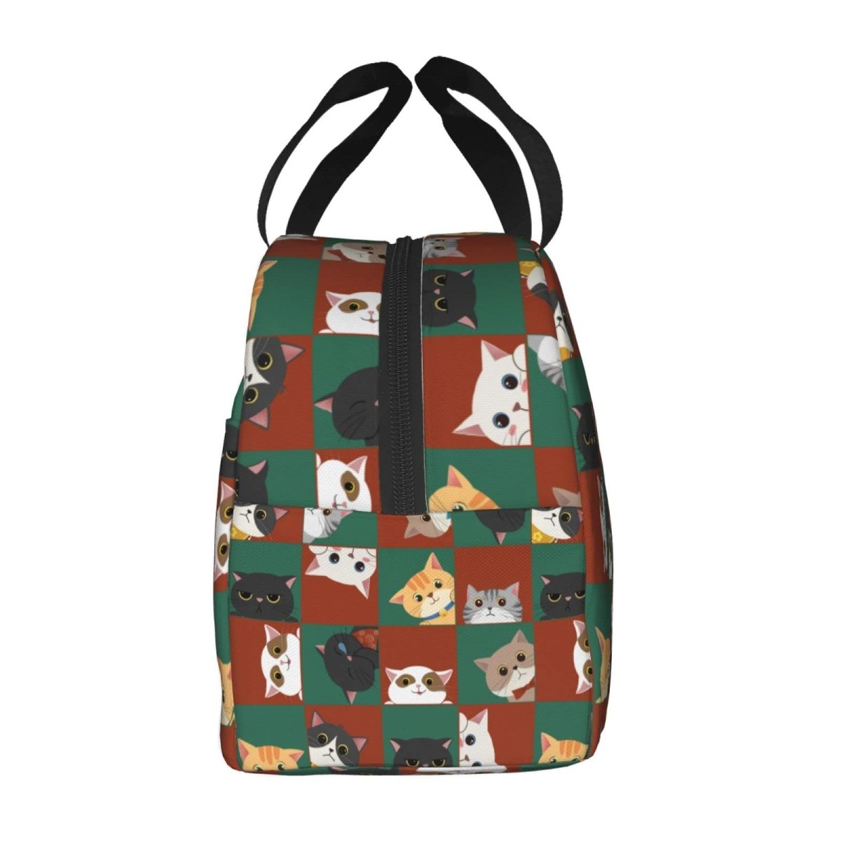 Cute Insulated Cat Lunch Box Reusable Lunch Tote for Office Work Picnic - Lily Bloom