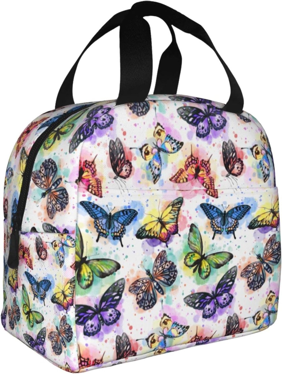 Cute Insulated Cat Lunch Box Reusable Lunch Tote for Office Work Picnic - Lily Bloom