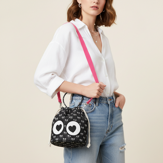 Drawstring Bucket Bag - Lily Bloom