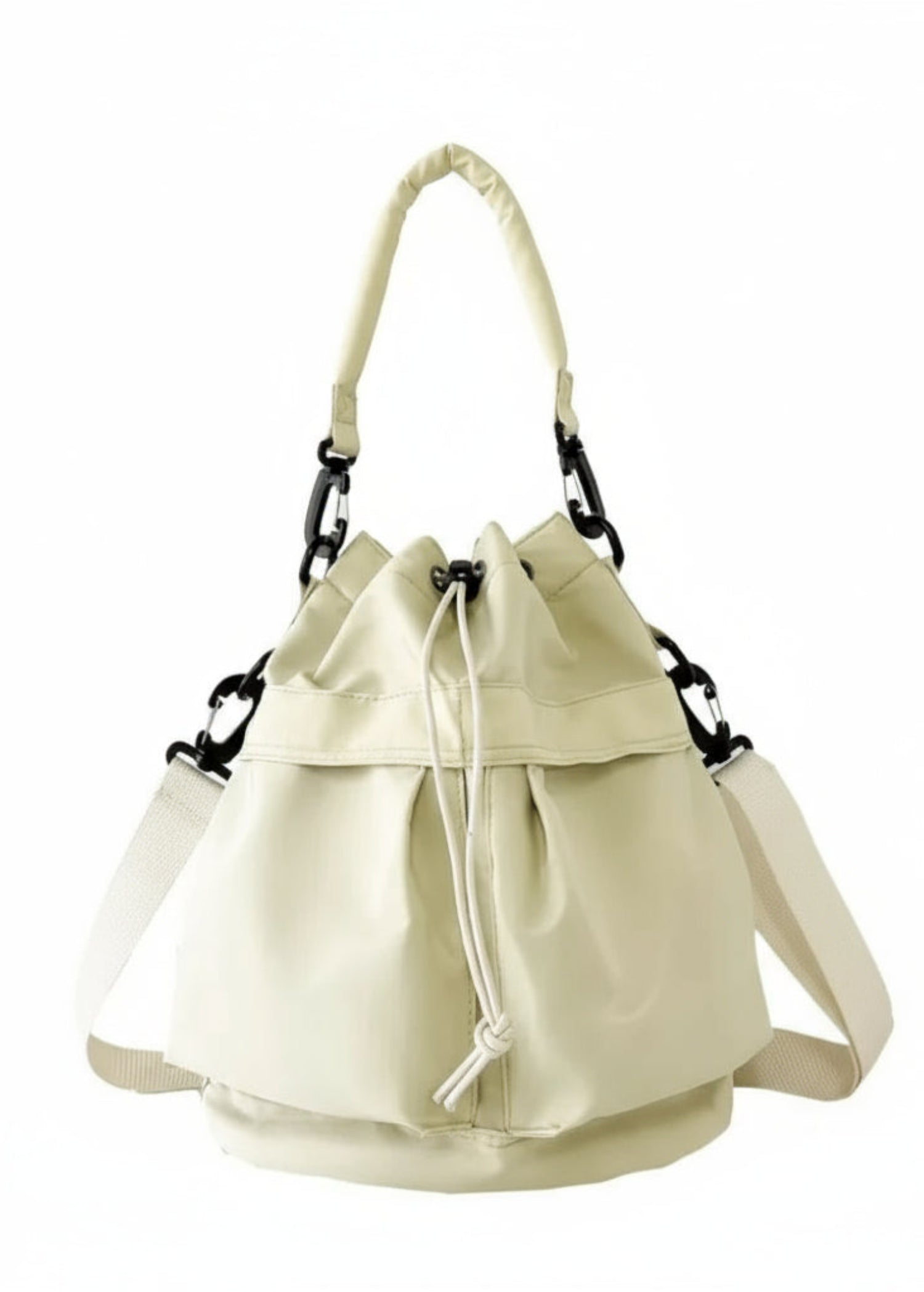 Drawstring Nylon Bucket Bag - Lily Bloom