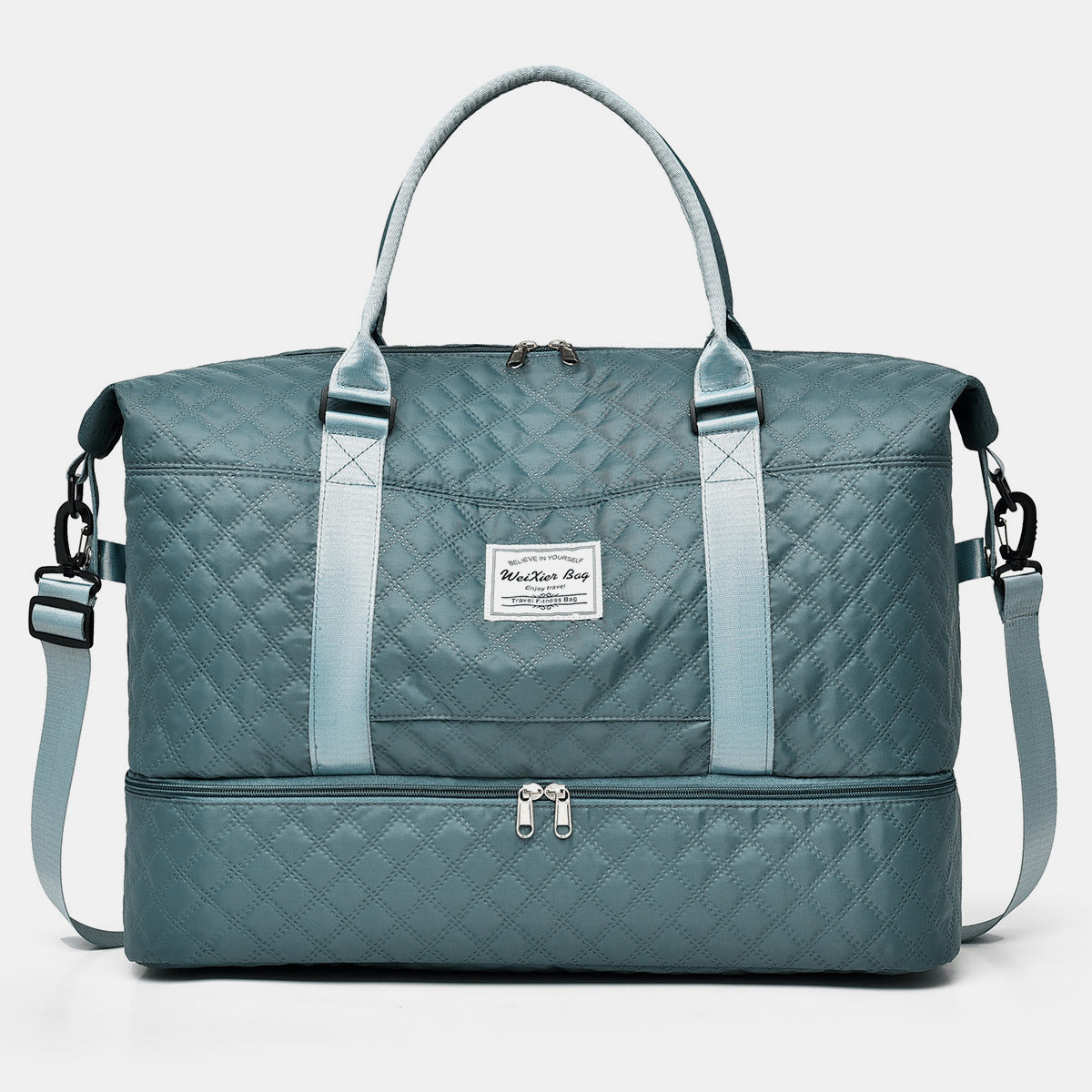 Diamond Grid Oxford Cloth Oversize Travel Bag - Lily Bloom Store