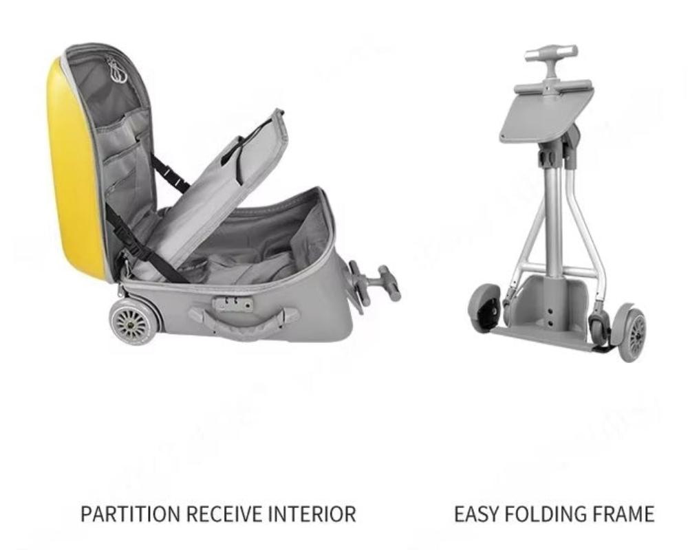 Family Travel Trolley: Smart & Portable Luggage - Lily Bloom