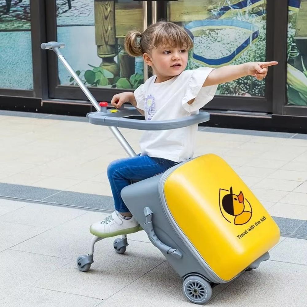 Family Travel Trolley: Smart & Portable Luggage - Lily Bloom