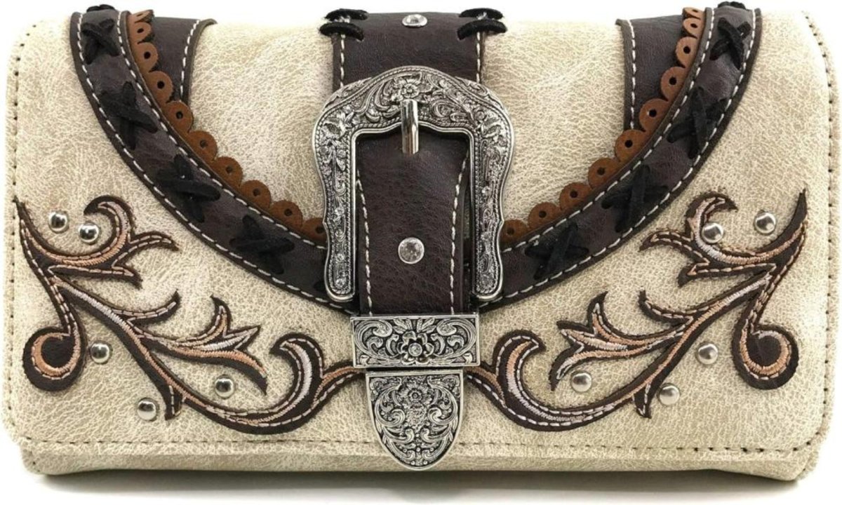 Floral Buckle Rucksack Backpack with Matching Wallet Set - Lily Bloom