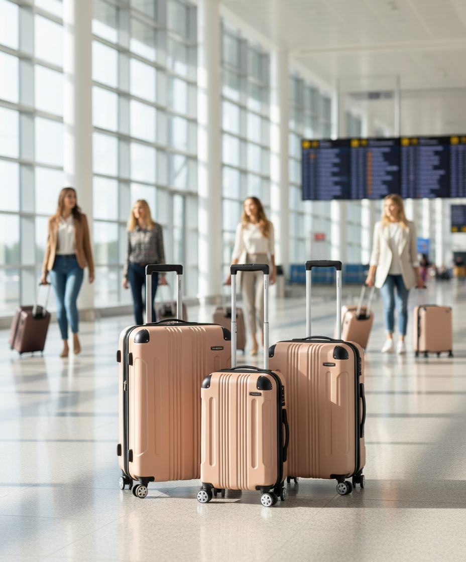 Hardside Expandable Luggage with Spinner Wheels 28 - 24 - 20 - Inch - Lily Bloom