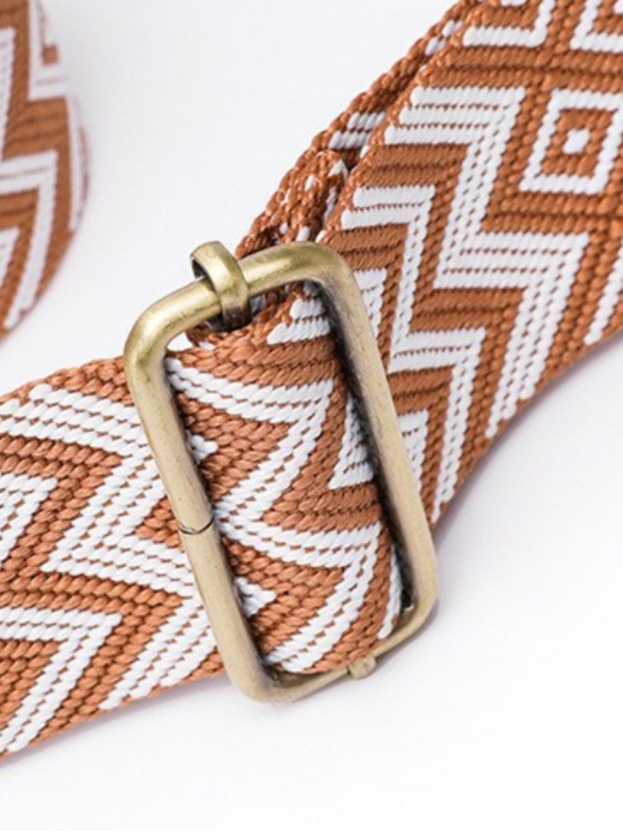 Leather Removable Strap Crossbody Bag - Lily Bloom