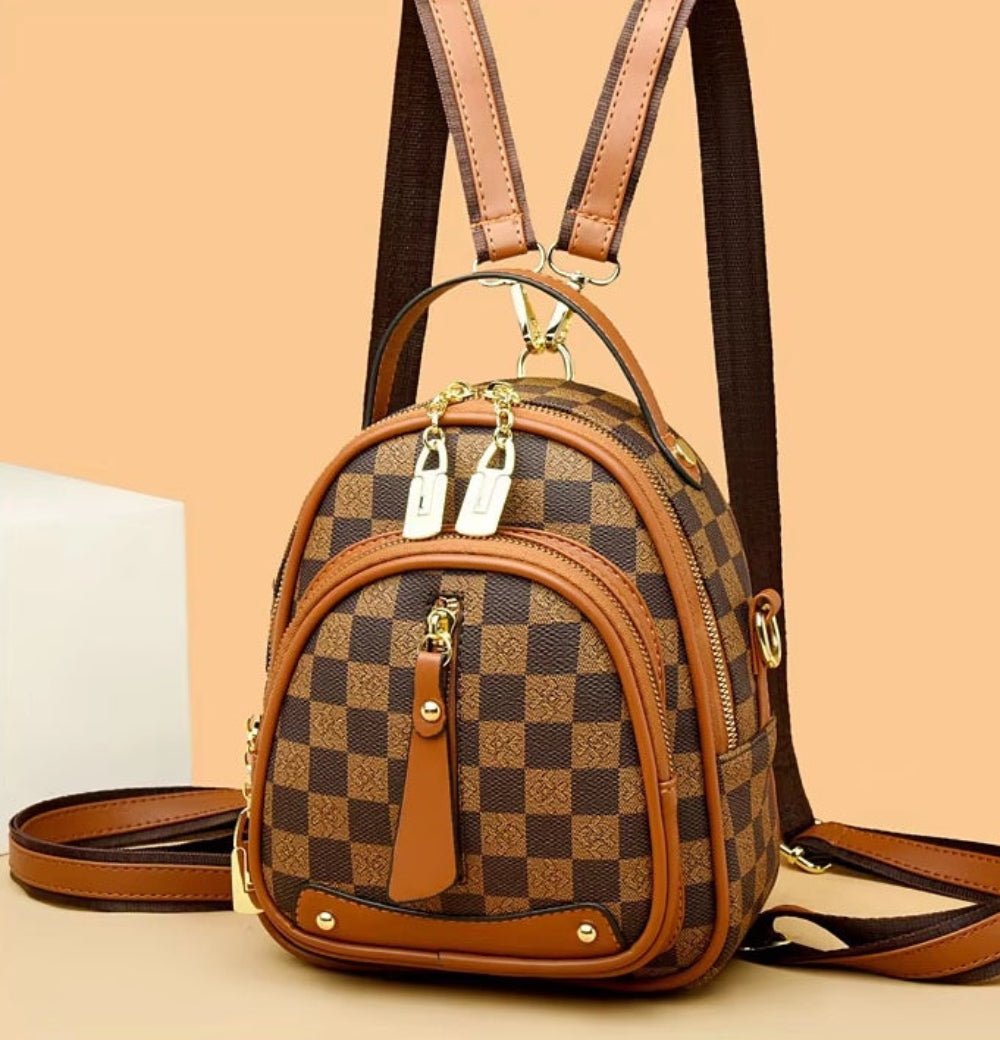 Leather Unique Luxurious Thick Backpack - Lily Bloom