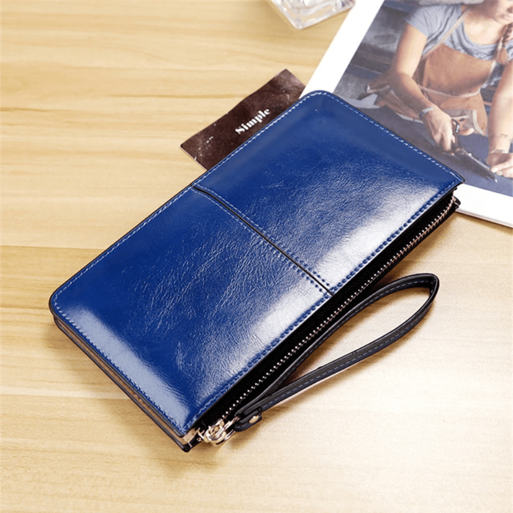 Leather Wristlet Wallet - Lily Bloom