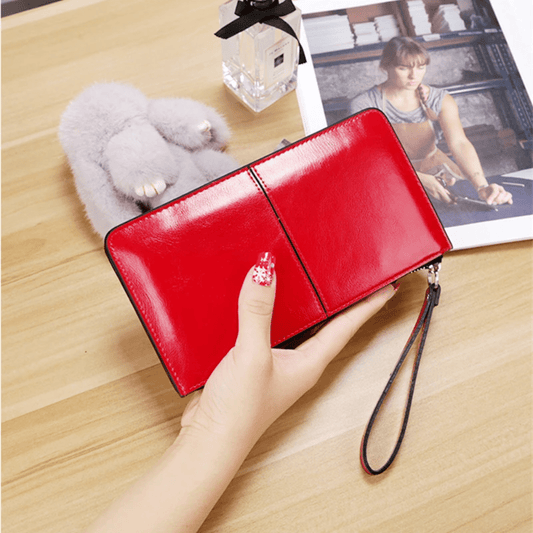 Leather Wristlet Wallet - Lily Bloom