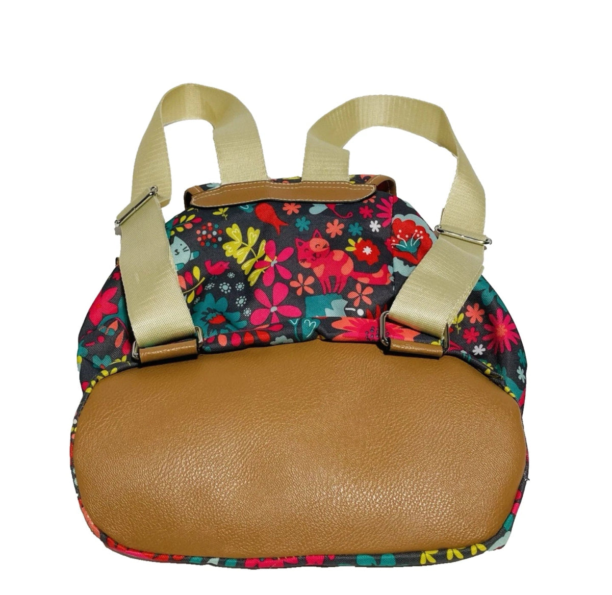 Lily Bloom Backpack Purse Drawstring Snap Closure - Lily Bloom