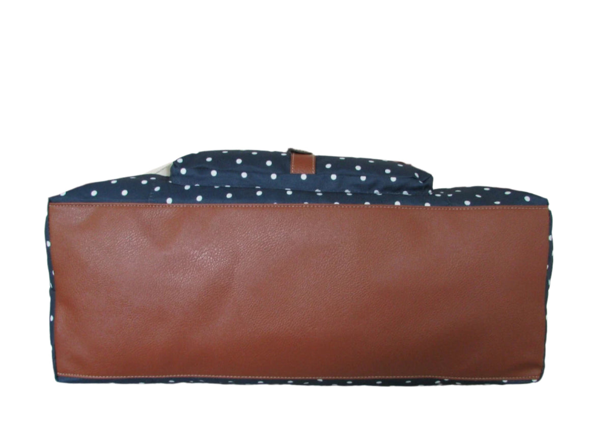 Lily Bloom Polka Dot Weekender Travel Carry - on Bag Duffel - Lily Bloom