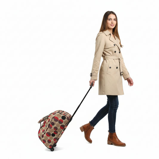 Luggage Duffel Rolling Travel Trolley Wheel Carry On Suitcase - Lily Bloom