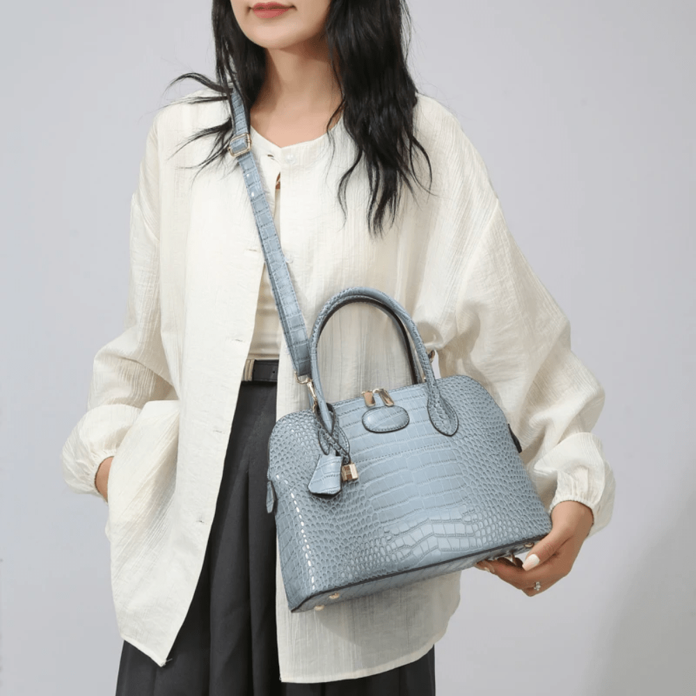 Luxury Vegan Leather Crossbody Bag - Lily Bloom