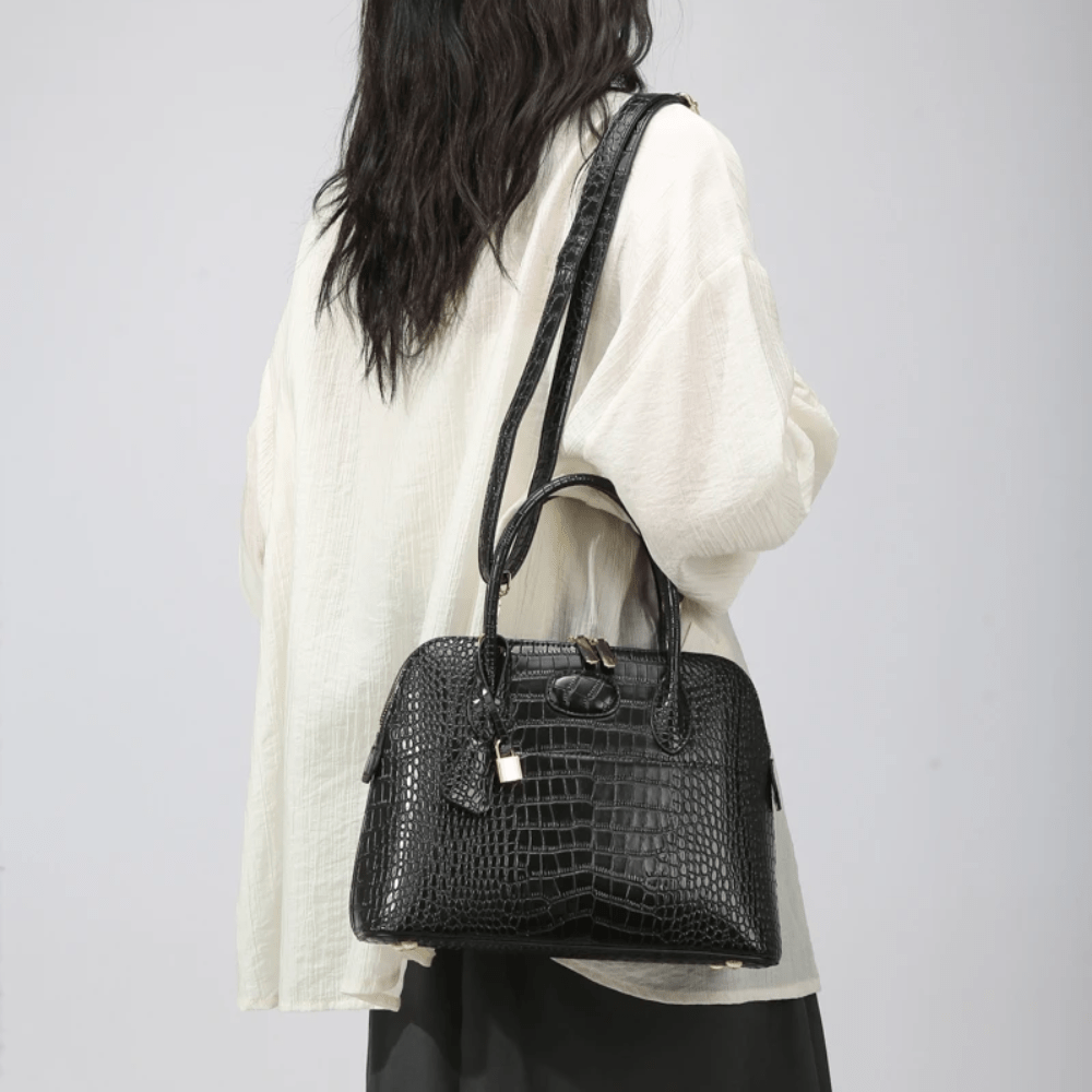 Luxury Vegan Leather Crossbody Bag - Lily Bloom