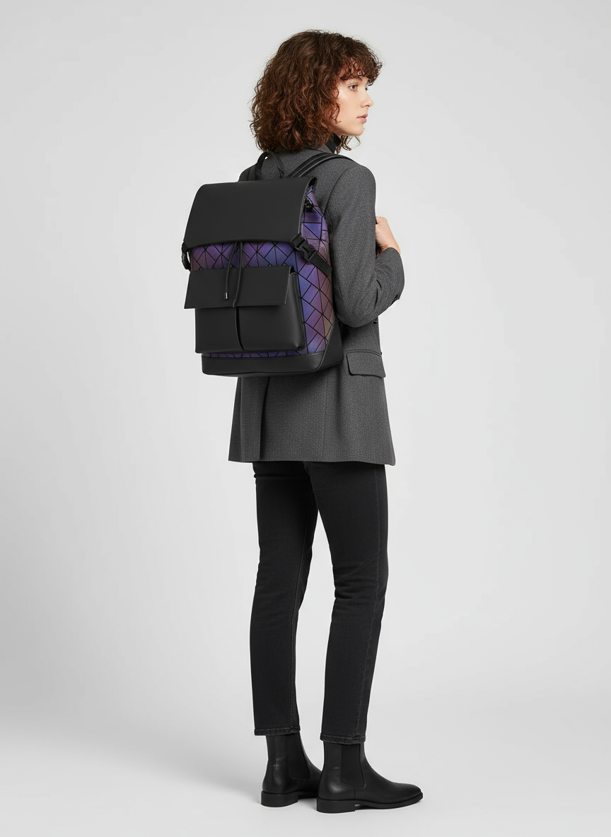 Modern Drawstring Backpack Bag - Lily Bloom