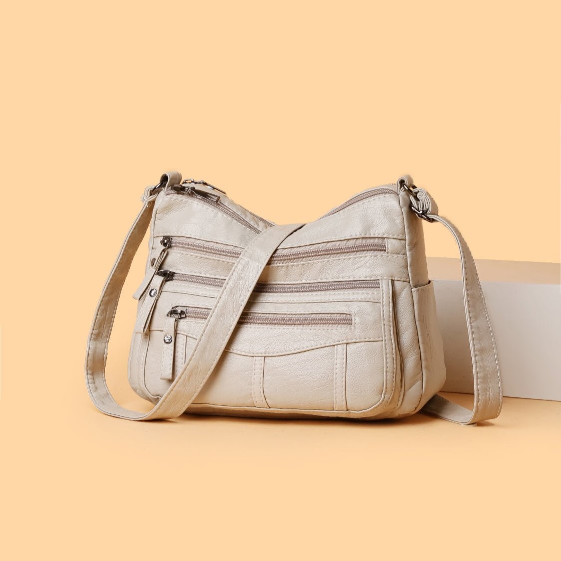 Multi - Compartment Crossbody Bag - Lily Bloom