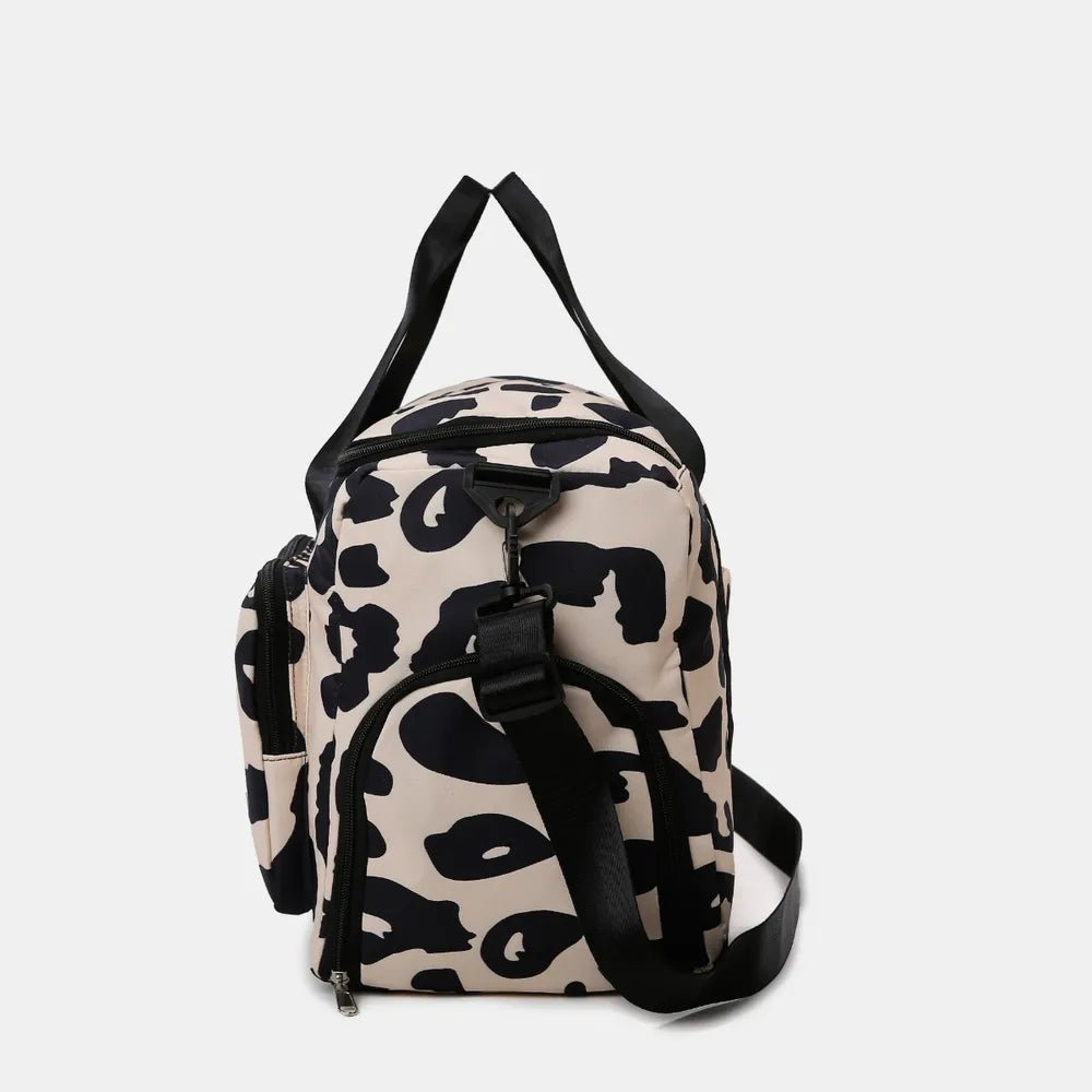 Oxford Cloth Animal Print Travel Bag - Lily Bloom