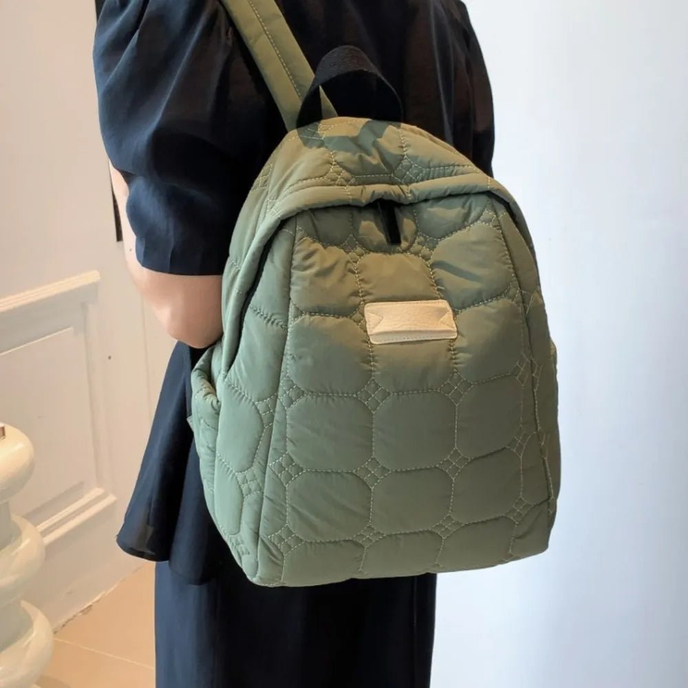Quilted Backpack Bag - Lily Bloom