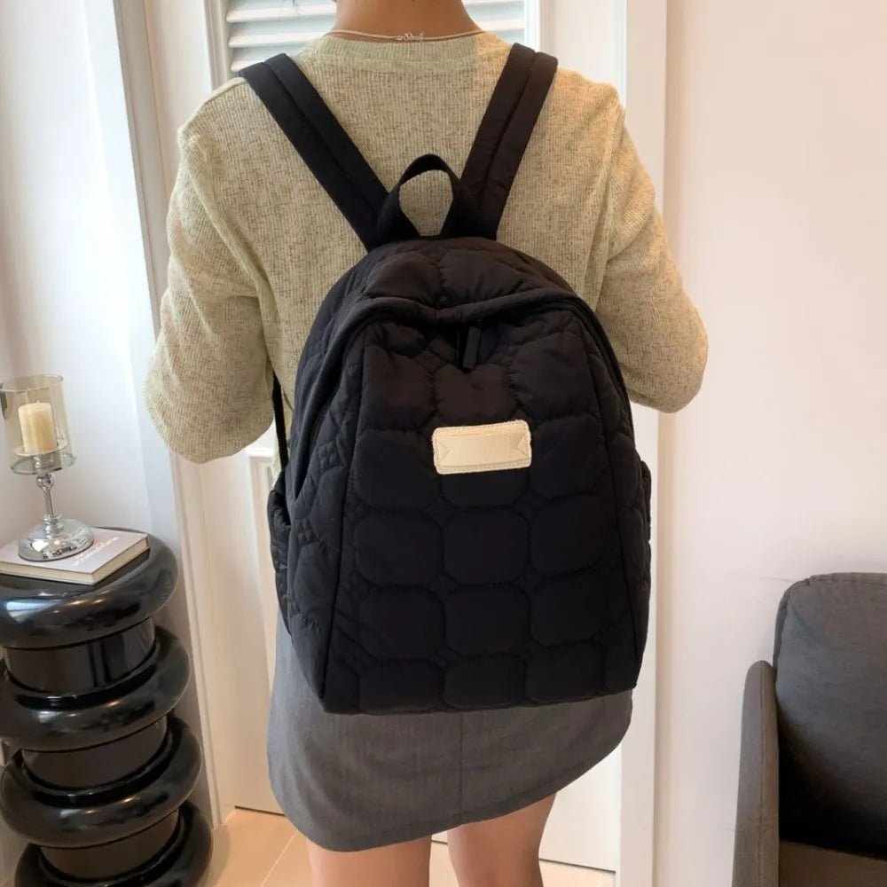 Quilted Backpack Bag - Lily Bloom