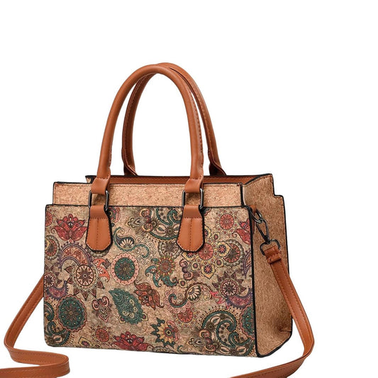 Quilted Crossbody Vegan Leather Shoulder Bag with Detachable Strap - Lily Bloom