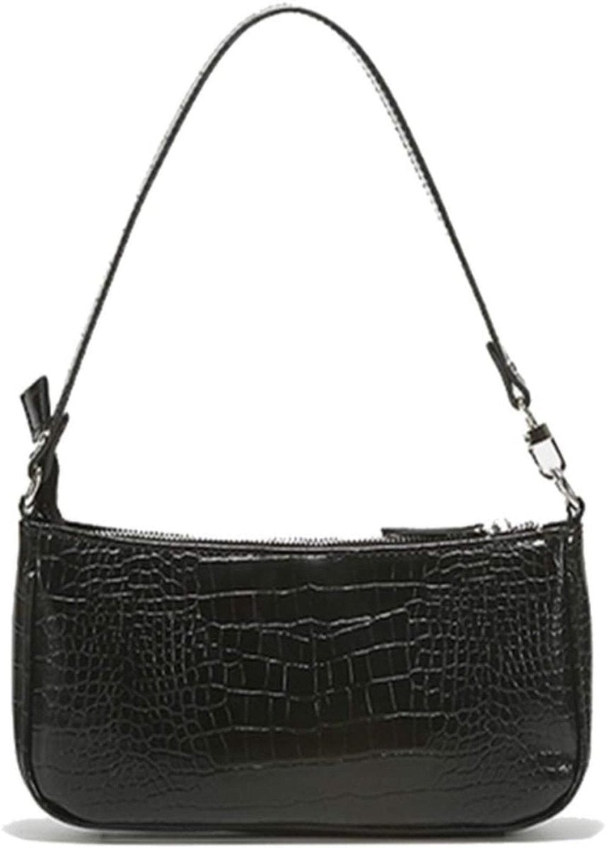 Retro Classic Clutch Shoulder Tote Hand - Bag with Zipper Closure - Lily Bloom