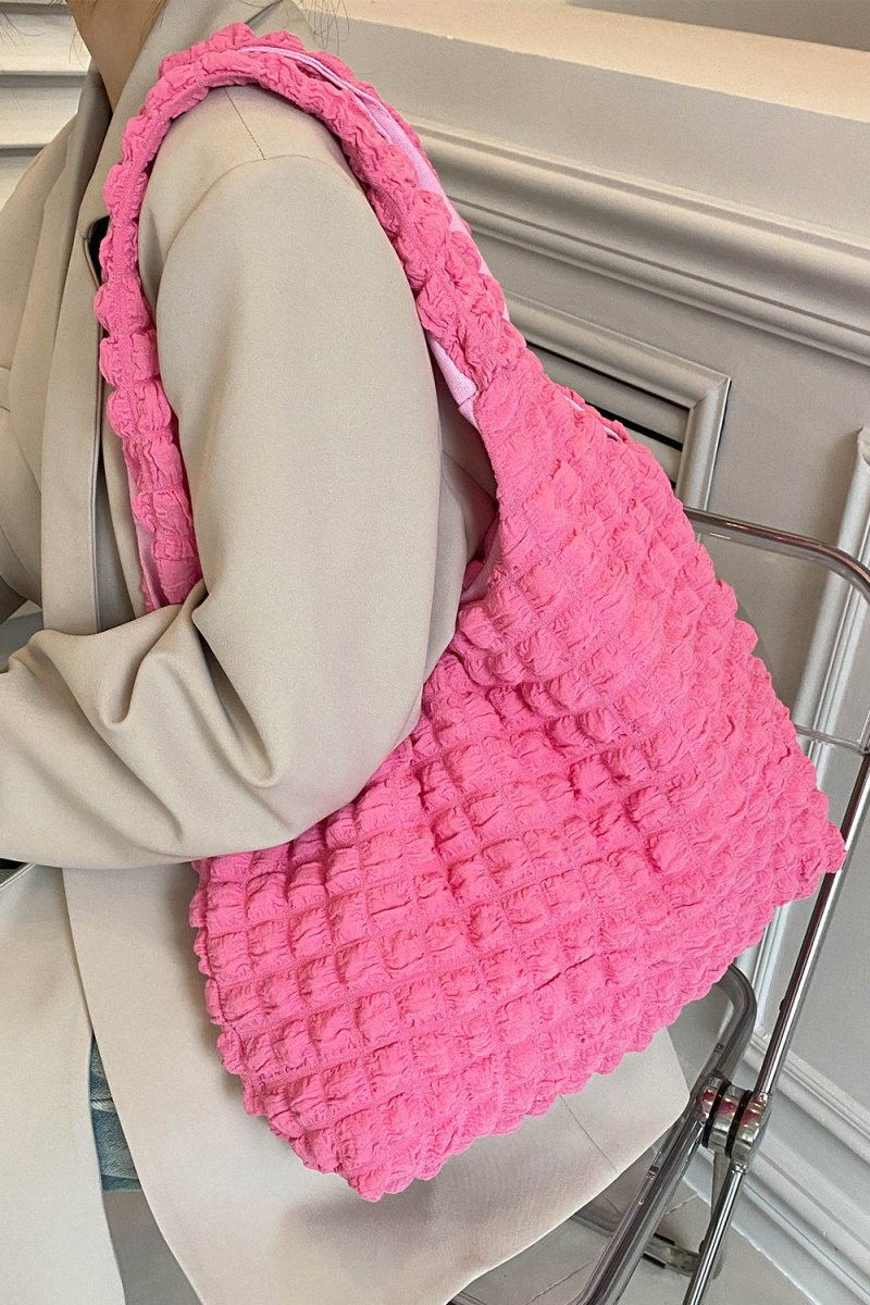 Ruched Large Handbag - Lily Bloom