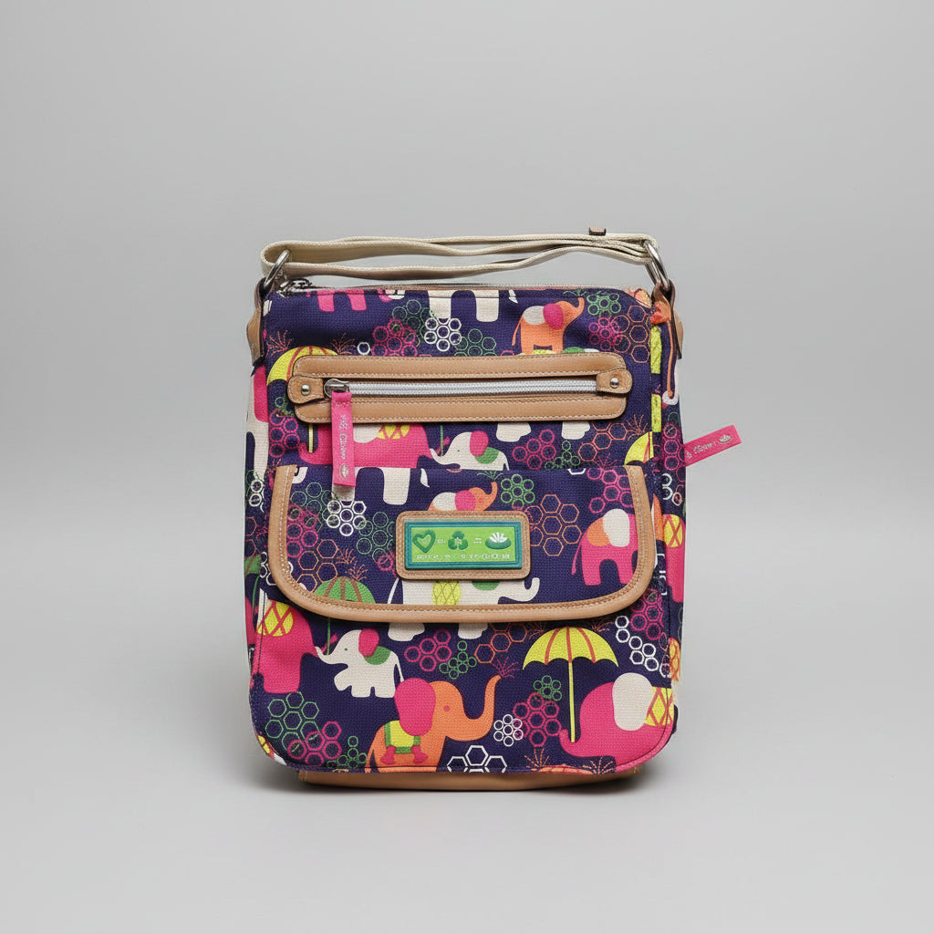 Colorful Desert Sahara Floral Adjustable Crossbody Bag